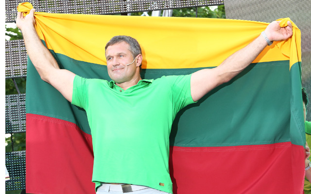 Alekna valóságos nemzeti hős Litvániában, de mégsem lett az olimpiai bizottság elnöke - Fotó: secunde.lt