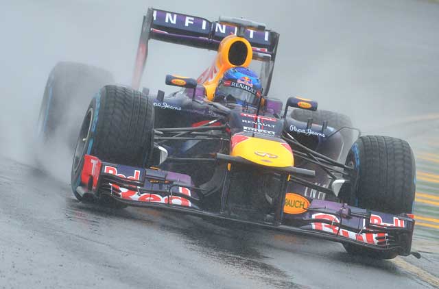 Sebastian Vettel a 2013-as melbourne-i időmérő edzés győztes
