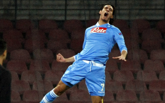 Edinson Cavani gólöröme a Napoli játékosaként 2013-ban.