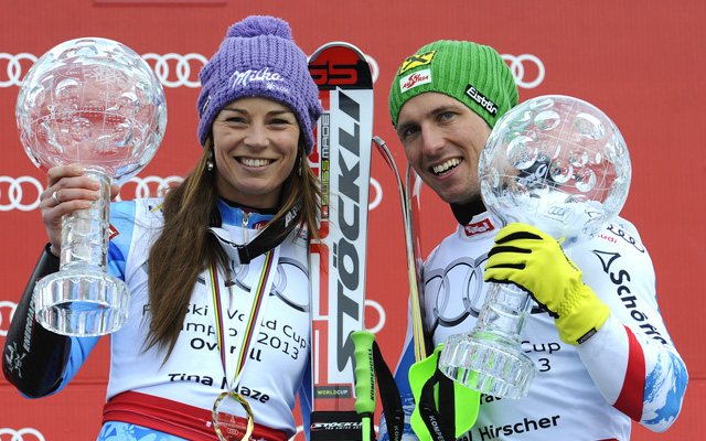 A 2012/13-as szezon Tina Maze és Marcel Hirscher összetett elsőségét hozta - Fotó: AFP