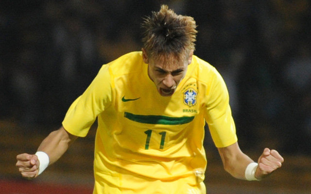 Neymar a brazil válogatottban 2012-ben.