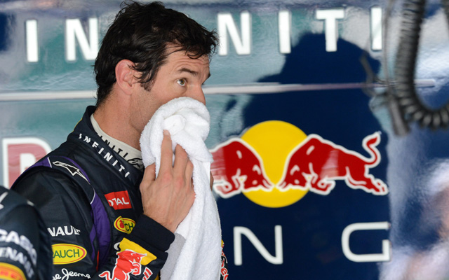 Mark Webber a Red Bull versenyzőjeként 2013-ban.
