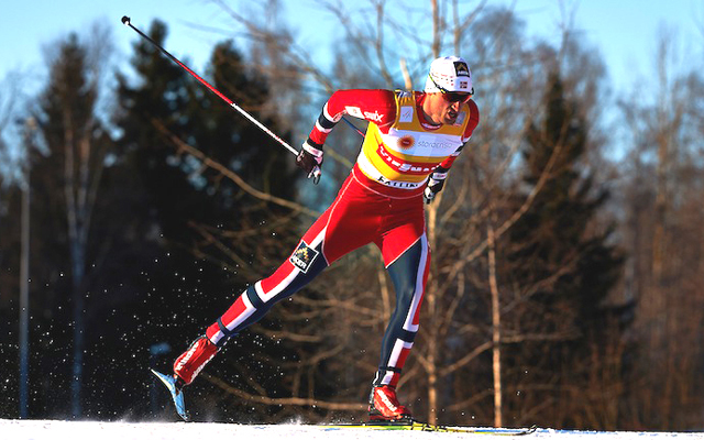 Petter Northug idén ritkán sífutott ennyire egyedül a mezőnyben - Fotó: AFP