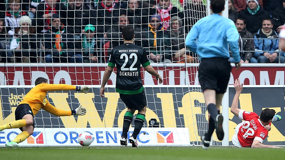 Szalai a kezdés után 12 másodperccel talált be a Mainz-Werder Bremen találkozón