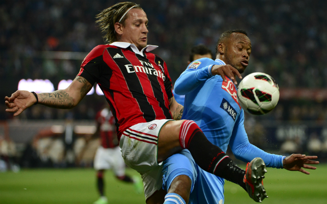 Hatalmas küzdelmet hozott a Milan és a Napoli csatája a San Siróban - Fotó: AFP