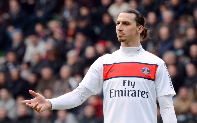 Zlatan Ibrahimovic, svéd csatár a PSG mezében