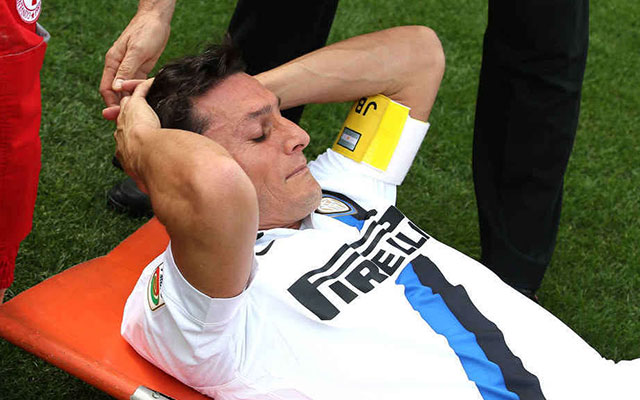 Javier Zametti, az Inter argentin védője Achilles-ín sérülést szenvedett