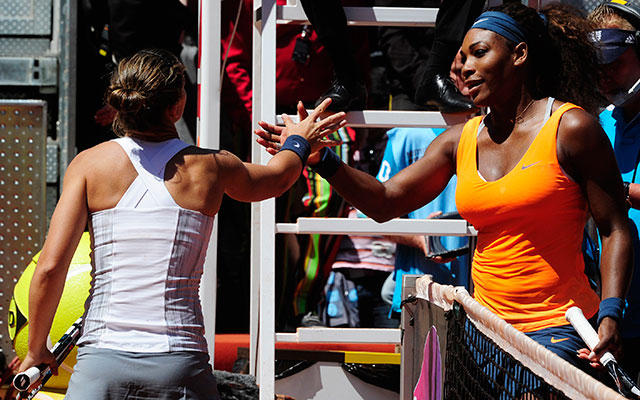 Serena Williams legyőzte Sara Erranit a madridi salakpályás tenisztornán