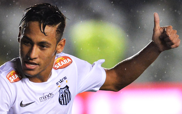 Neymar a Santos játékosaként 2013-ban.
