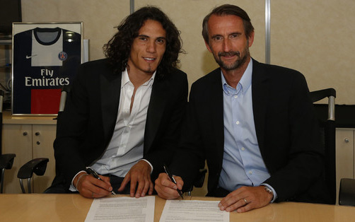 Cavani öt évre aláírt a PSG-hez - Fotó: psg.fr