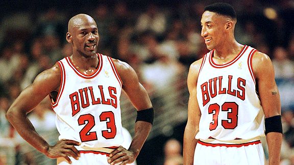 Jordan és Pippen hat bajnoki címet nyert a Chicago Bullsszal