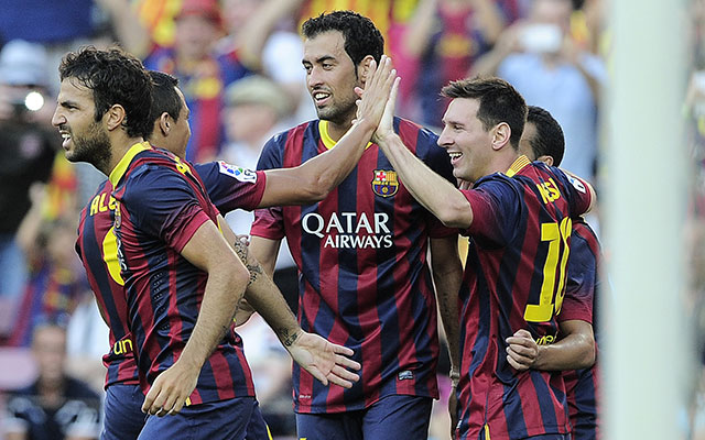 Hét gólt ünnepelt a Barcelona - fotó: AFP