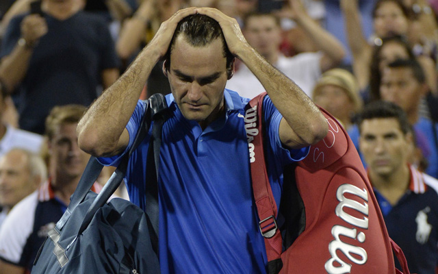 Federer magára haragszik nyolcaddöntős veresége miatt - Fotó: AFP