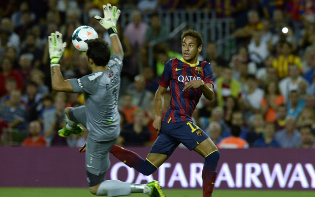 Neymar gyorsan letette a névjegyét Barcelonában - fotó: AFP