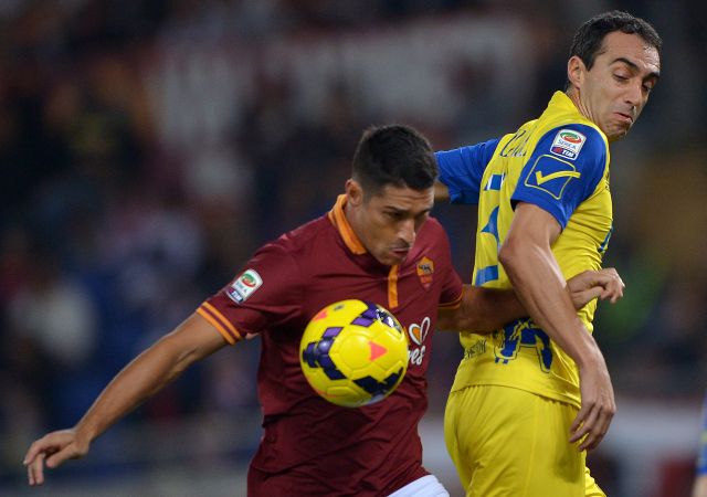Borriello fejjel intézte a Roma tizedik sikerét - fotó: AFP