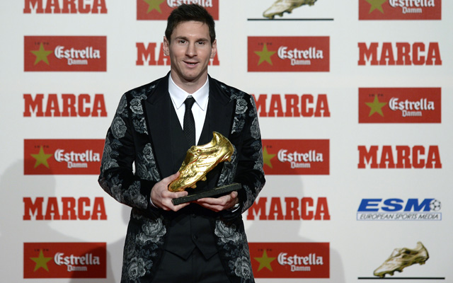 Messi harmadszor kapta meg az Aranycipőt - fotó: AFP