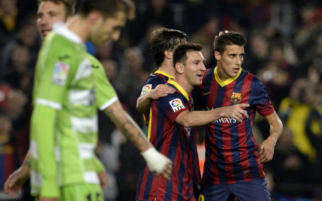 Lionel Messi visszatért és duplázott, a Barcelona a negyeddöntő kapujában - Fotó: AFP
