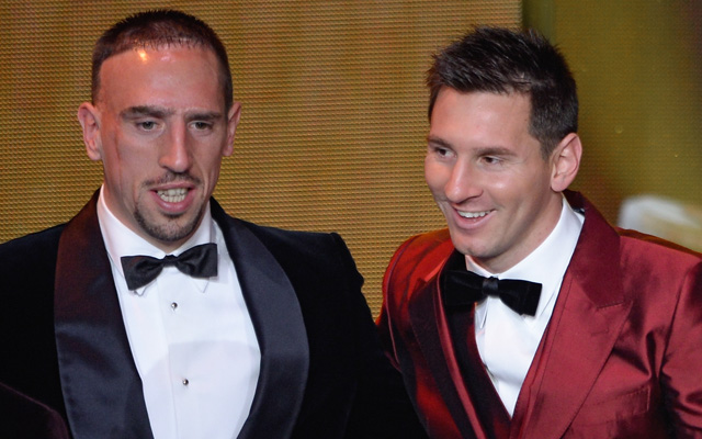 Ribéry (b) csak a harmadik lett - Fotó: AFP