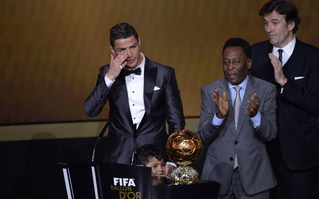 Ronaldo zokogott a színpadon - Fotó: AFP
