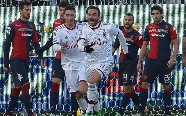 Pazzini góljával fordított a Milan - fotó: AFP