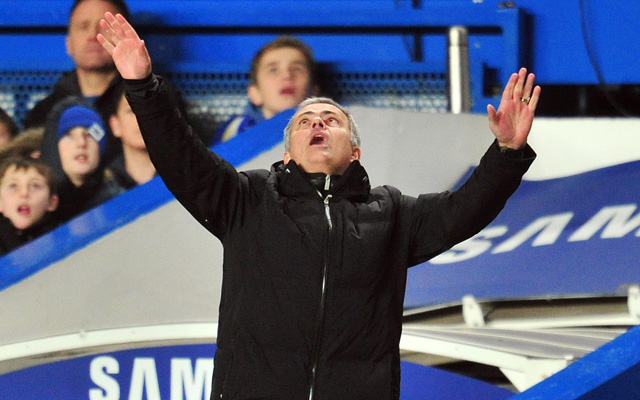Mourinho nem volt elégedett az első félidővel - fotó: AFP