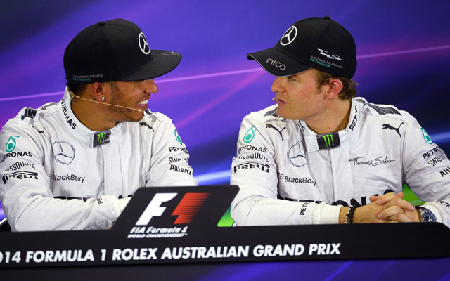 Hamilton és Rosberg megint gálázott - Fotó: AFP