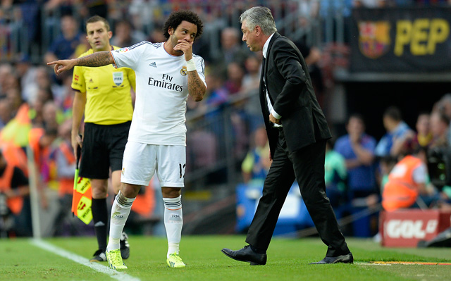 Marcelót két fontos meccsre elveszítette a Real Madrid / AFP (archív)