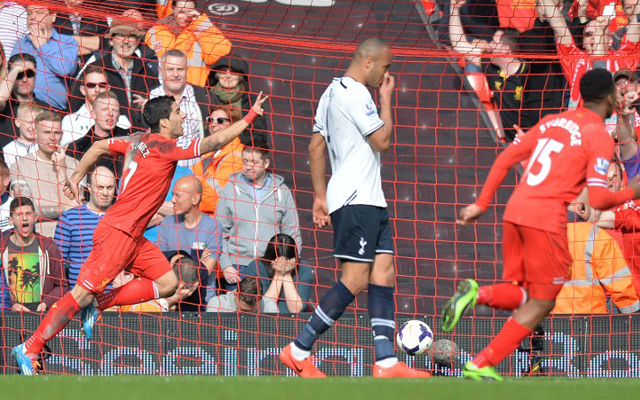 Suárez és a Liverpool extázisban, Kaboul és a Tottenham depresszióban / AFP