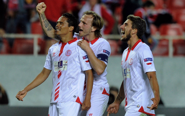 Egy szabályos és egy szabálytalan gólt szerzett a Sevilla - Fotó: AFP