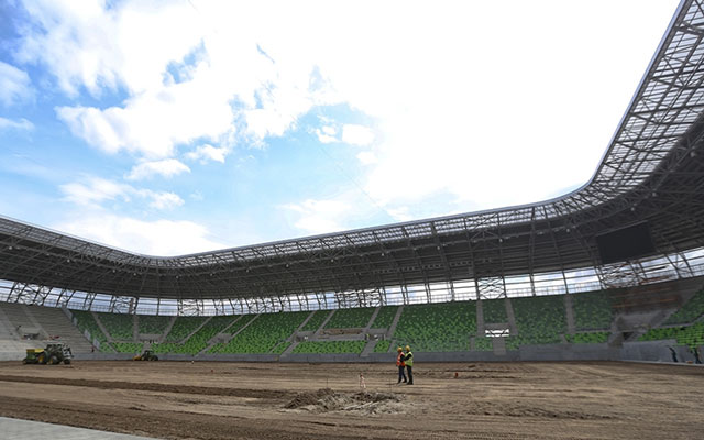 Augusztusban vehetik birtokba a játékosok és a szurkolók az új stadiont - Fotó: www.fradi.hu