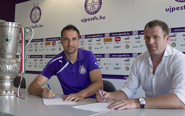 Balajcza egy plusz két évre írt alá - fotó: ujpestfc.hu