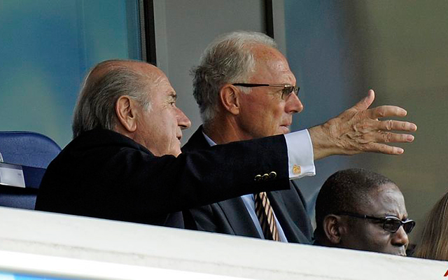 Blatter és Beckenbauer