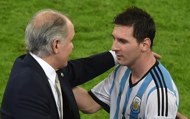 Sabella és Messi egyetért, a szünet után jobban ment - fotó: AFP