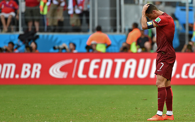 Ronaldo nem tudott segíteni övéin - Fotó: AFP