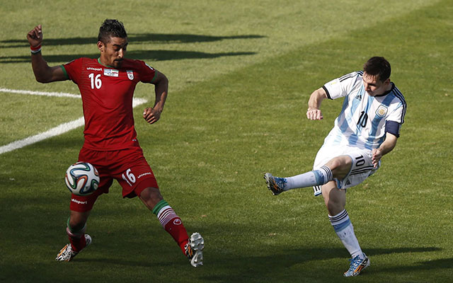 Messi lövése után a jobb sarokba vágódott a labda - fotó: fifa.com