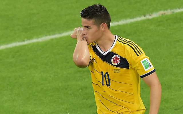 James Rodríguez volt a meccs hőse - Fotó: AFP