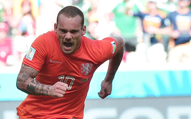 Sneijder lőtte be az első holland gólt - Fotó: AFP