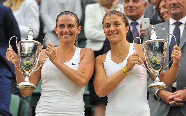 Errani és Vinci először győzött a tenisz szentélyében. - Fotó: AFP