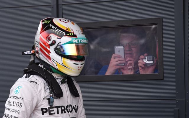 Hamilton karrierje során másodszor nyert Silverstone-ban - fotó: AFP