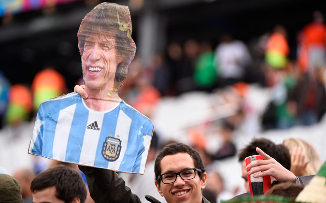 Hiába húztak rá argentin-mezt - fotó: AFP