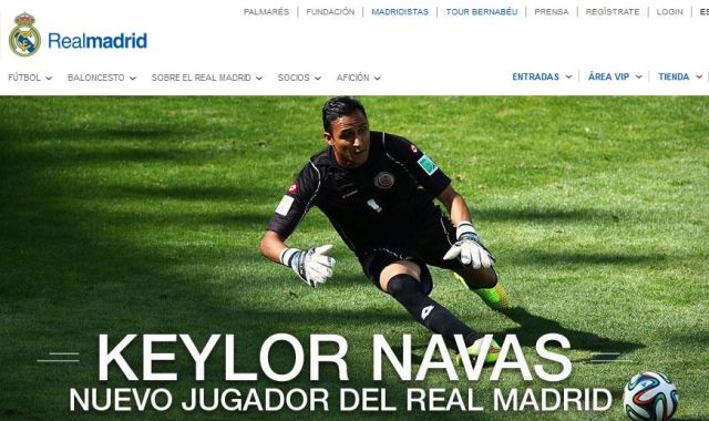 Navas a Real Madridnál folytatja - fotó: realmadrid.com