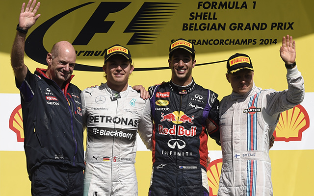 Ricciardo Mogyoród után Spában is nyert - Fotó: AFP