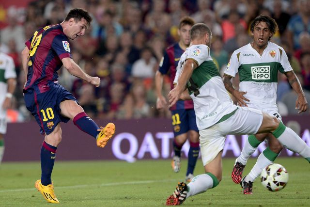 Messi két góllal kezdte a szezont - fotó: AFP