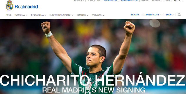 Mexikói csatárral erősített a Real Madrid - fotó: realmadrid.com