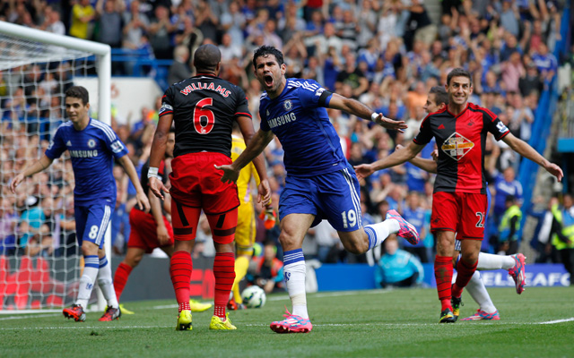 Diego Costa négy meccsen hét gólt szerzett a bajnokságban - fotó: AFP