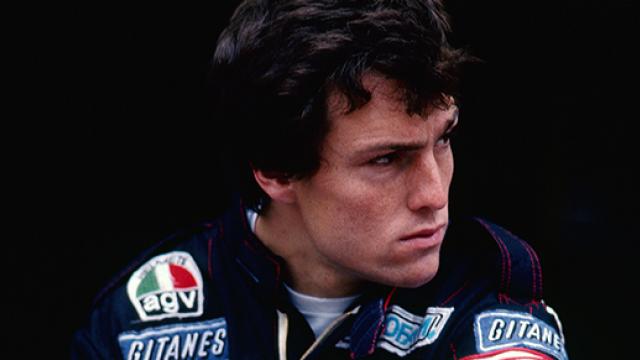 Andrea de Cesaris 1984-ben a Ligier-Renault pilótájaként. Fotó: bandeiraverde.com.br