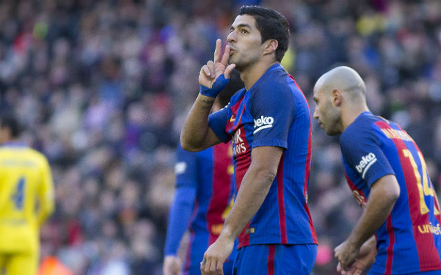 A megszokott kép: Suárez ünnepel a gólja után