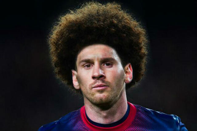 Állítólag ha Fellaini ma gólt szerez, Messi is ilyen hajat növeszt magának!