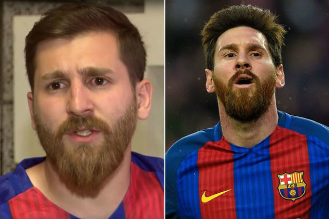 Baloldalon a "kamu" Messi - Fotó: Mirror