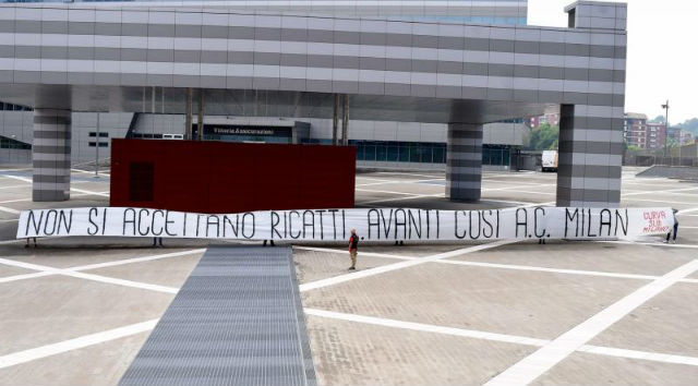  "Nem fogadjuk el a zsarolást, ami a Milannal történik." - Fotó: Pianeta Milan